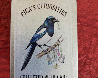 Pica's Curiosities Mystery Treasure Tin, Mystery Trinkets, Surprise Tin of Objects, Treasure Mystery Magpie Stash Collected with Care