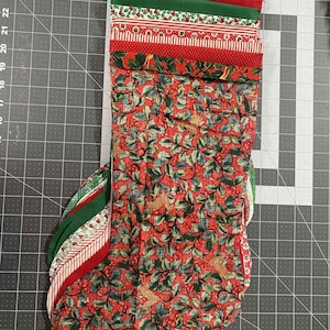 Forro para medias navideñas de 18", inserto de fieltro para kit, estampado o liso, listo para insertar en los populares kits de fieltro n.° 2