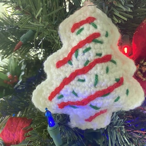 Inspiriert Weihnachtsbaum Kuchen Ornament Häkelanleitung PDF Digitale Datei