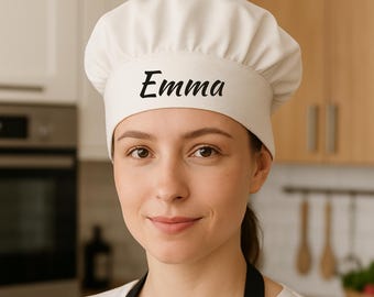 Personalized Chef Hat – Custom Kitchen Hat for Adults & Kids