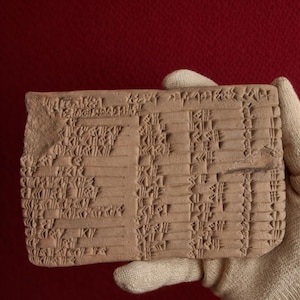 Replica Plimpton 322 – Handgemaakte Babylonische kleitablet, trigonometrie-geschiedeniscadeau