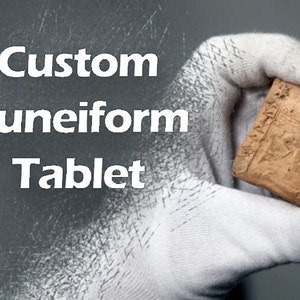 Custom Mesopotamian Cuneiform Tablet Replica: Craft Your Own Ancient Tale