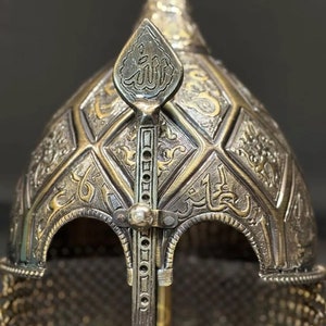 Brass Antique Helmets - 50 Cm  - Seljuk/Ottoman Style - Replica