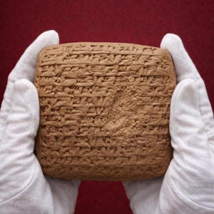 Réplica de una antigua carta asiria (Kültepe, Karum Kanesh) – Tablilla cuneiforme