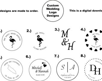 Logotipos de boda digitales personalizados / Diseños de proyección de luz GOBO