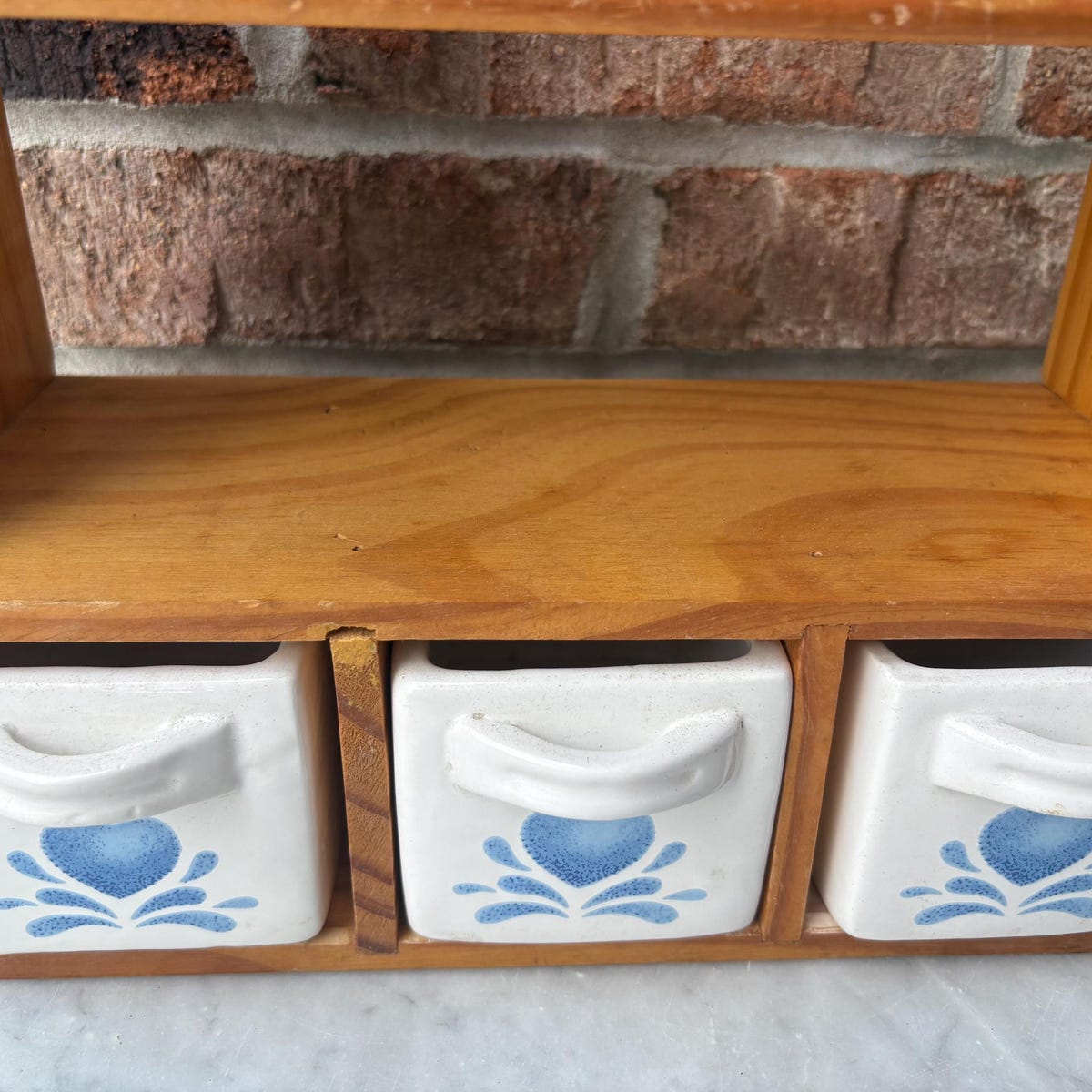 Wooden Wall Hanging Shelf Apothecary Tea Coffee Storage Heart Kitchen Country - Etsy