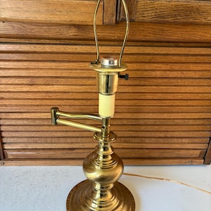 Vintage Brass Swing Arm Floor Lamp - Etsy