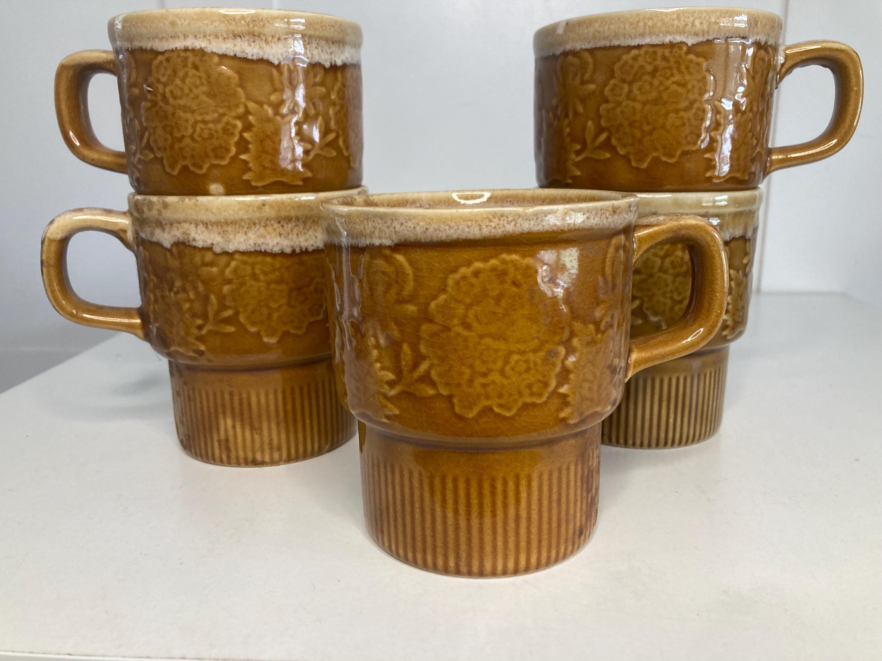 Mug Set of 5 Stackable - Etsy