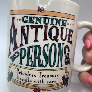 Genuine Antique Person Priceless Treasure Mug Laid Back Gifts 1996