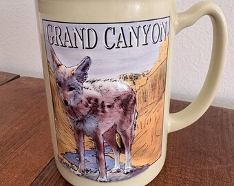 Grand Canyon Coffee Mug 3D Silver Grey Coyote