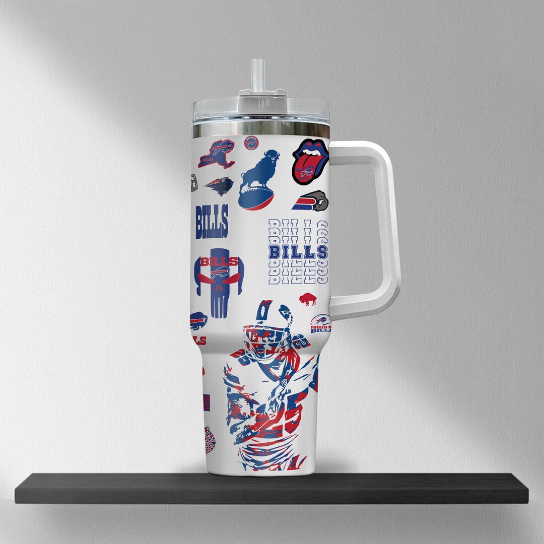 Buffalo Bills NFL Sports Team Tumbler Engraved 40oz Tumbler, Custom