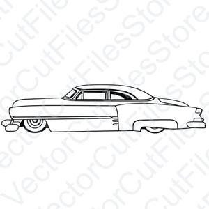 Cadillac 1953 3 Vector Cut File