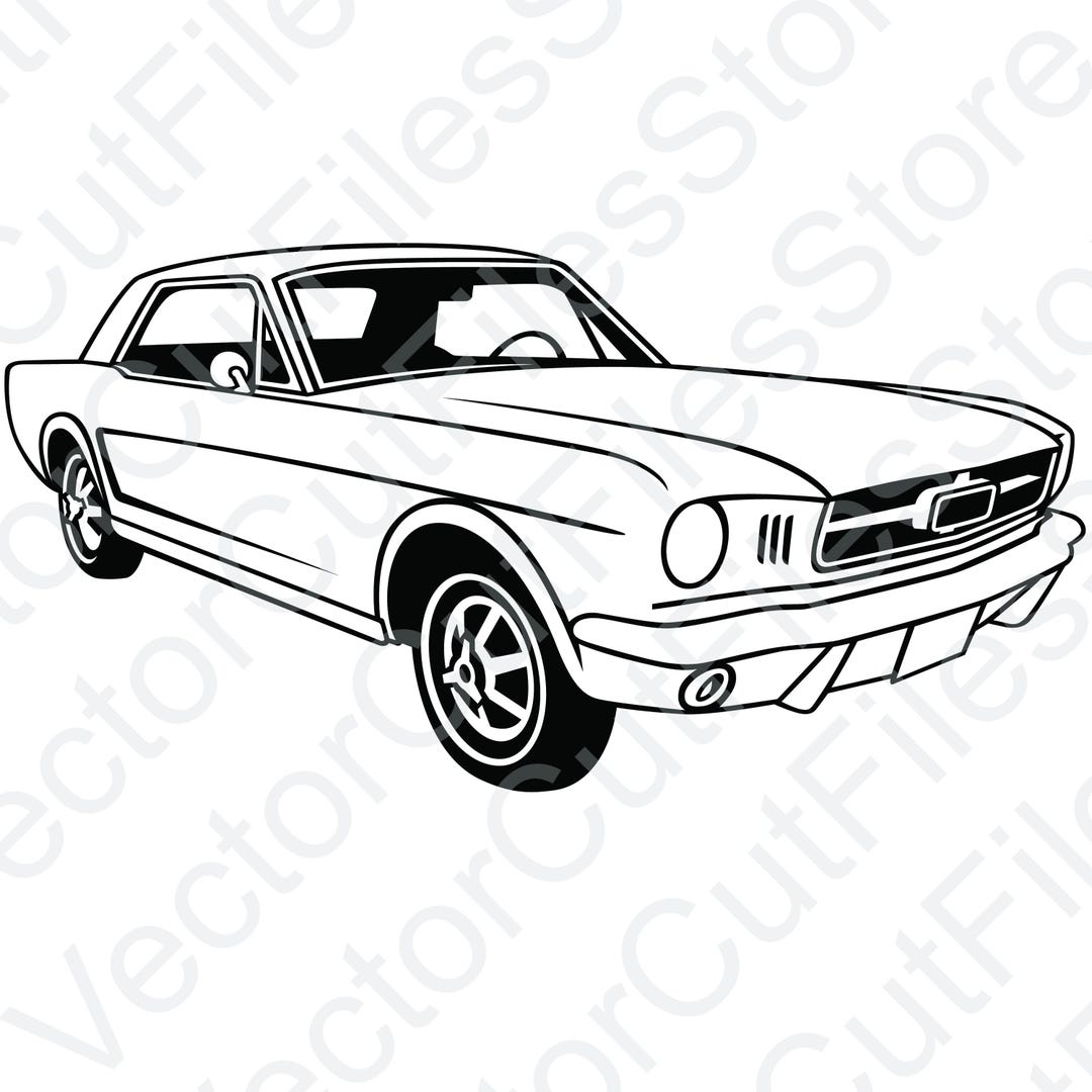 Ford Mustang 1964 to 1966 Angled