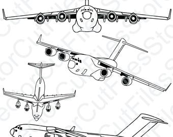 Boeing C-17 Globemaster Vector Cut File