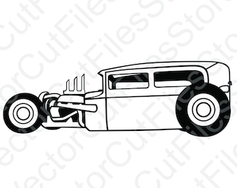 Rat Rod 1 Ansicht Vektordatei
