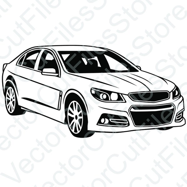 Chevrolet SS 2014 Angled Vector Cut File