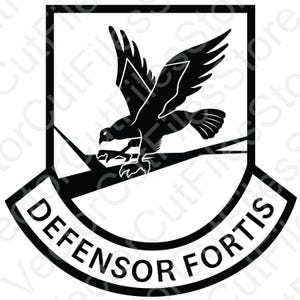 US Air Force Security Defensor Fortis Badge Vector File