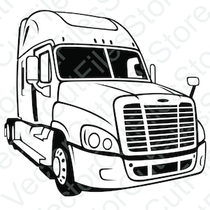 Freightliner Cascadia Vektor-Schnittdatei