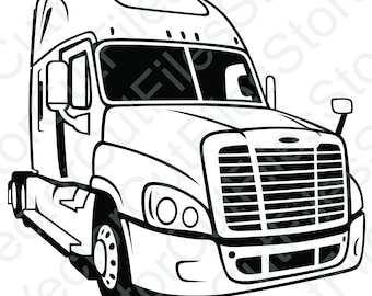 Freightliner Cascadia Vector Cut File