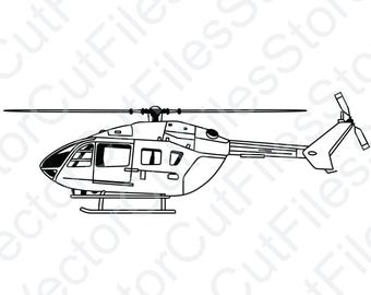 Eurocopter EC 145 Vector Cut File