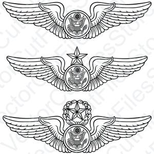 US Air Force Enlisted Aircrew Insignia Vector File