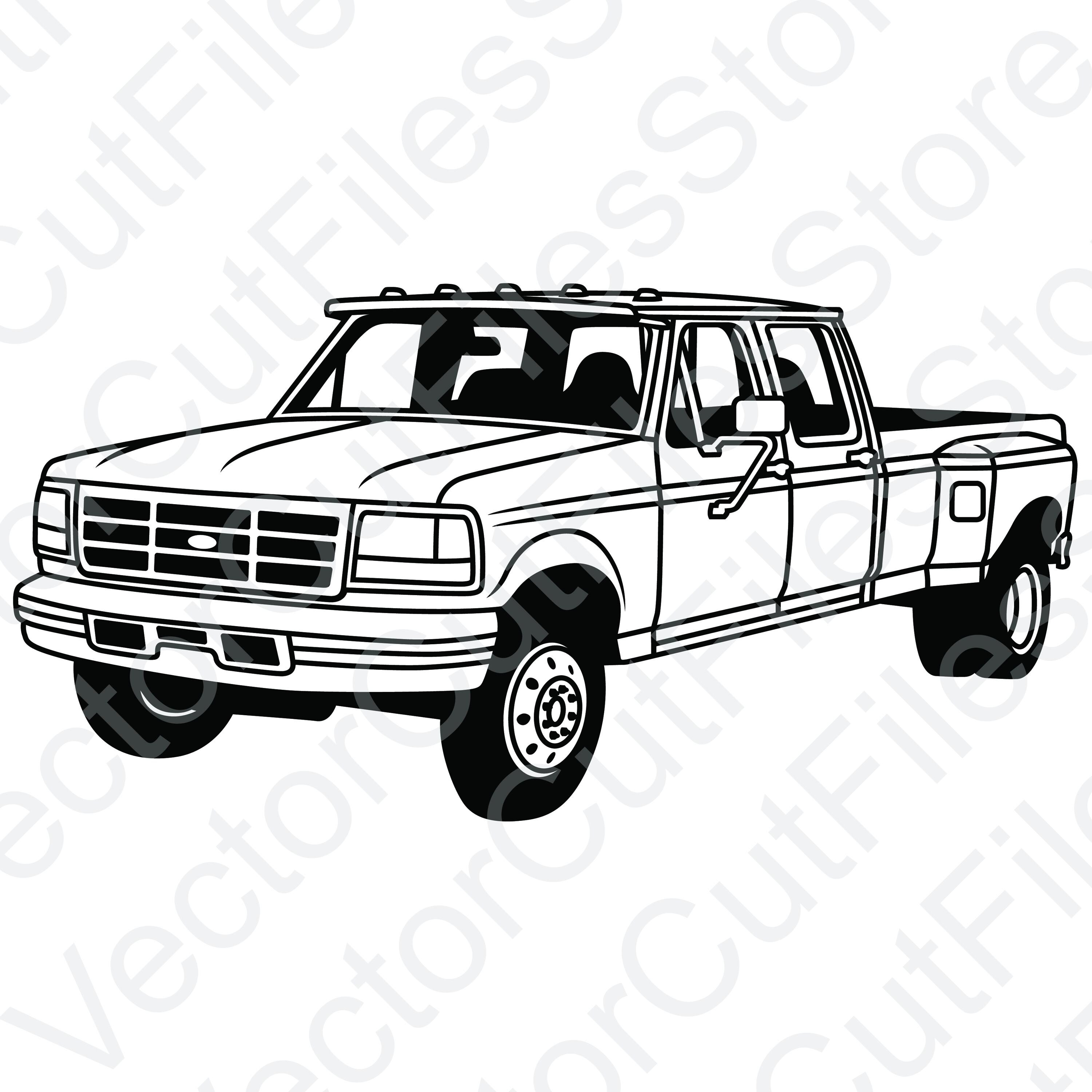 Ford F350 F450 FX4 Off-Road Decals – 1997-2010 Dually Only – Set Of 2 – Decal Mods FH1E2
