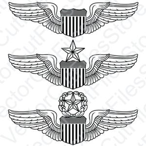 US Air Pilot Insignia Vector File