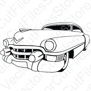 Cadillac 1953 2 Vector Cut File
