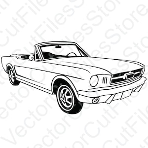 Puede incluir: Un dibujo en blanco y negro de una línea de un coche clásico convertible. El coche tiene un estilo de carrocería redondeado y una capota grande y abierta. El coche está de frente al espectador y está sobre un fondo blanco.