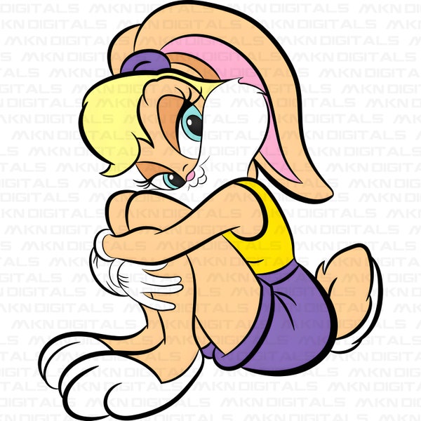 Lola Bunny T-shirt Design, Lola Bunny PNG, Lola Bunny Design, T-Shirt POD Design, Lola Bunny Sublimaties, Digitale Download, Png Svg Dxf