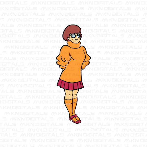 Velma T-shirt Design, Velma Dinkley PNG, Velma Dinkley Design, T-Shirt POD Design, Velma Dinkley Sublimations, Digital Download, Png Svg Dxf