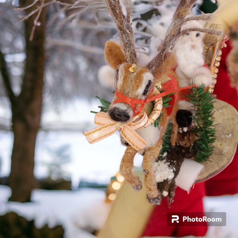 Needle Felted Santa Claus,house Decoration,christmas Gift,christmas