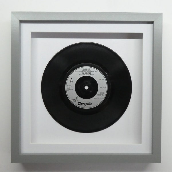 Blondie – Call Me , Framed 1980 Vintage 7 " Vinyl Record , Choice Of Frame Colour
