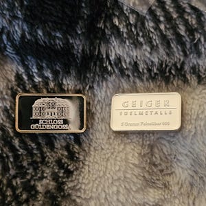 Geiger - 5 Gram Silver Bars - Price is for 1 item.