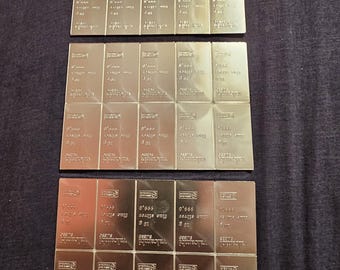 10 gram bars of silver - Sold as 10 gram silver bars. You will receive 1 -10  gram bar of Silver.
