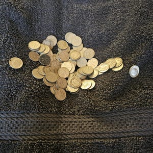 Pre-1965 90 percent silver dimes - Mercury, Roosevelt & Barber, roughly 2.5 grams of silver per dime. JUNK silver dimes. Price is for 1 item