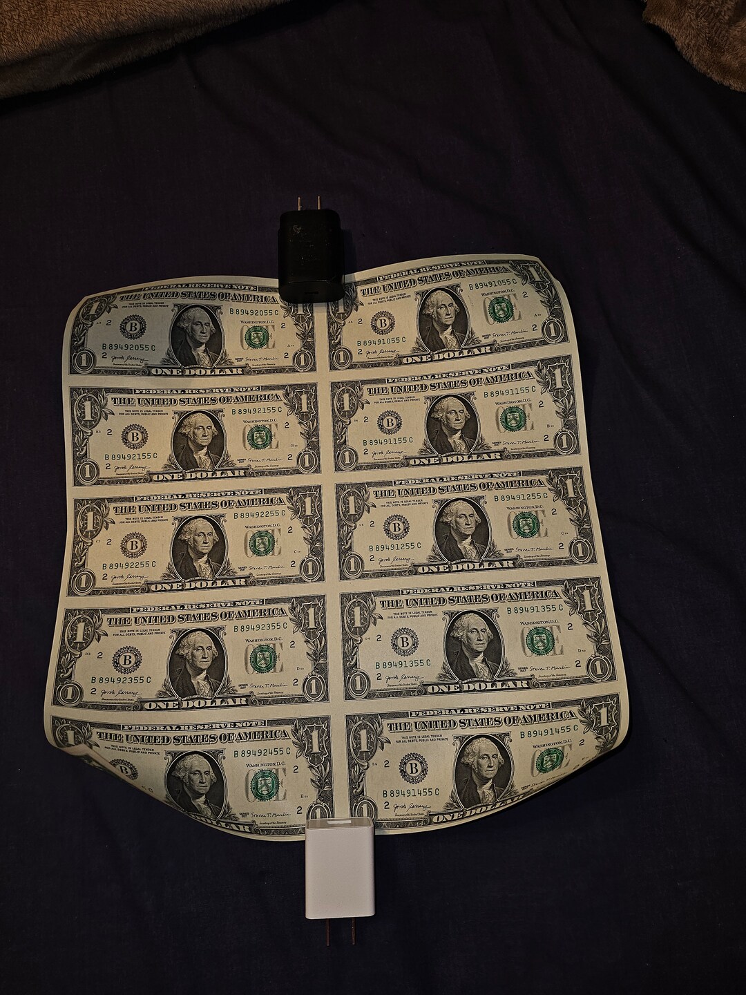 10 Uncut Sheet of 1.00 Bills 2017 Series - Etsy