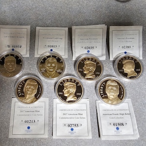 John F. Kennedy U.S. Mint Commemorative Coins -(7) Coins