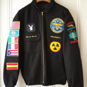 Vintage 1980s Souvenir Navy Cruise Tour Jacket - Made in the
