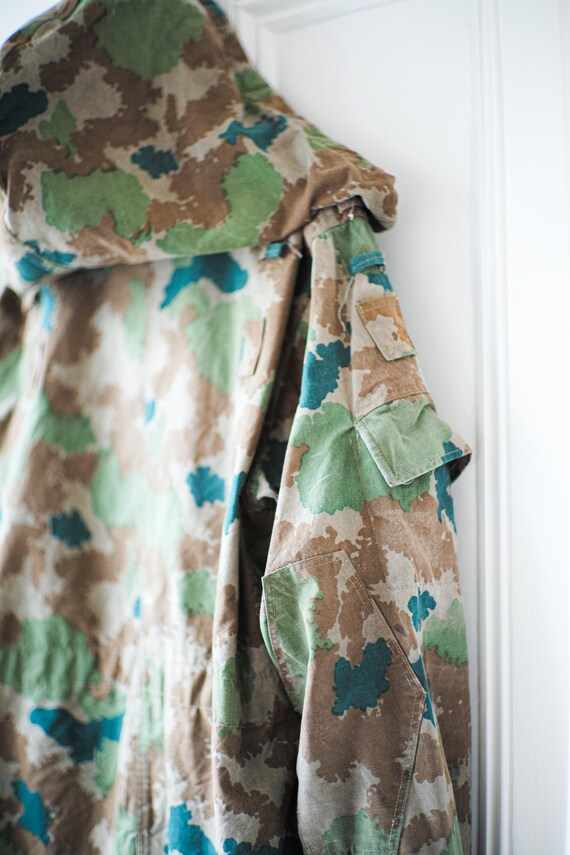 Vintage Rare 1960s East German NVA Blumentarn Camouflage
