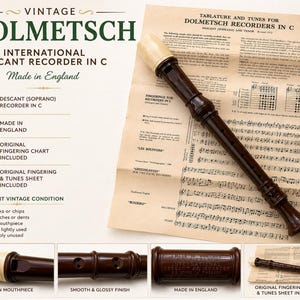 【貴重】J&Mドルメッチ　ソプラノリコーダー Dolmetsch recorder - Etsy 日本