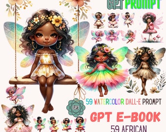 ChatGPT Prompt Guide for African American Girls, Artful & Inspirational AI Prompt PDF Book, Creative Writing, Self-Exploration Digital Guide