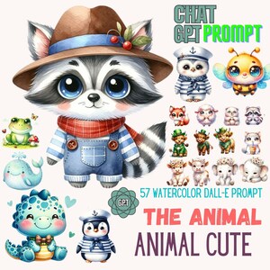 Artful ChatGPT Prompts Guide | Cute Animal Edition - Inspiring AI Prompt PDF for Creative Writing & Illustration, Prompt Book Pdf