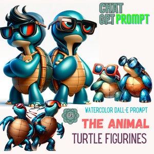 Artful prompt, turtle figurines prompt| artful prompts guide chatgpt | Commands for use on ChatGPT V4.0