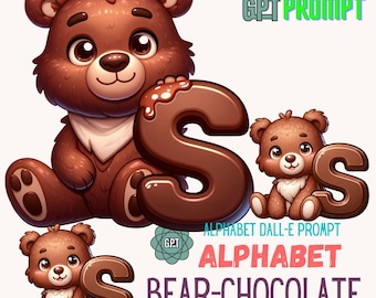artful prompts ChatGPT  bear ALPHABET dall-e prompt PDF | Creative Writing Inspiration | Digital Download for Writers and Artists