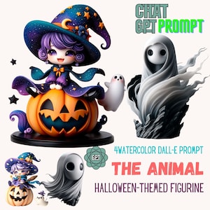 Artful prompt, Halloween-themed figurine dall-e prompt | artful prompts guide chatgpt | Commands for use on ChatGPT V4.0