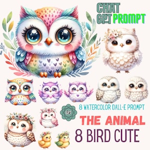 Artful Prompt Guide | Unleash Creativity with ChatGPT & AI | Bird cute prompt | Inspiring eBook PDF for Artists | GPT eBook Pdf.