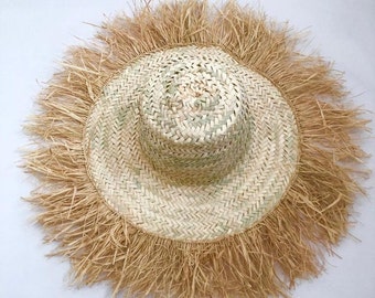 Sombrero de paja - sombrero de pared - decoración de pared - sombrero personalizado