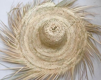 Sombrero de paja - sombrero de pared - decoración de pared - sombrero personalizado