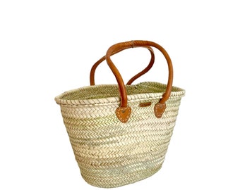 Bolsa de playa del mercado de la ciudad - cesta de mimbre - Cesta personalizada - cesta personalizable - bolsa personalizable